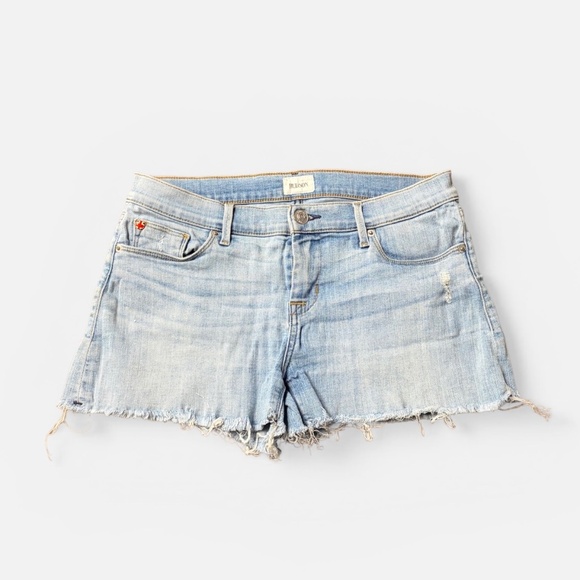 Hudson Pants - Hudson Denim Cutoff Shorts Size 28 Light Wash Frayed Hem Jean Shorts